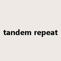 tandem repeat是什么意思