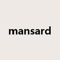 mansard是什么意思