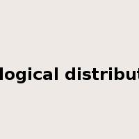 ecological distribution是什么意思
