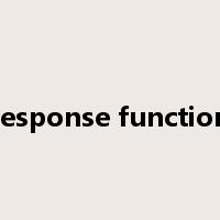 response function是什么意思