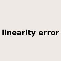linearity error是什么意思