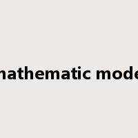 mathematic model是什么意思