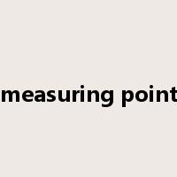 measuring point是什么意思