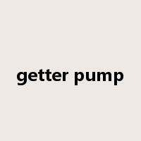 getter pump是什么意思