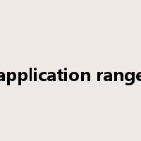 application range是什么意思