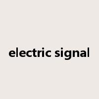 electric signal是什么意思
