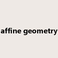 affine geometry是什么意思