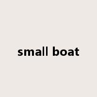 small boat是什么意思