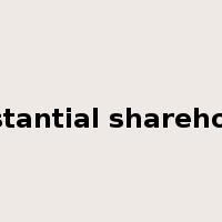 substantial shareholder是什么意思