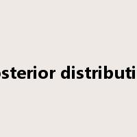 Posterior distribution是什么意思