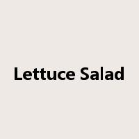 Lettuce Salad是什么意思
