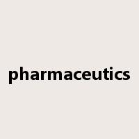 pharmaceutics是什么意思