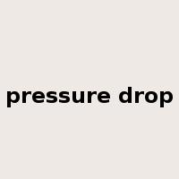 pressure drop是什么意思