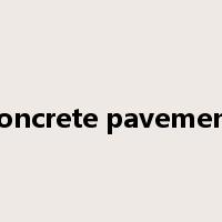 concrete pavement是什么意思