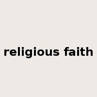 religious faith是什么意思