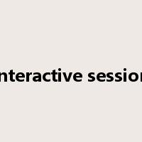 interactive session是什么意思