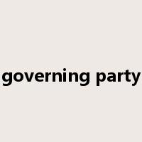 governing party是什么意思