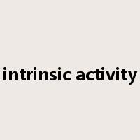 intrinsic activity是什么意思