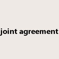 joint agreement是什么意思