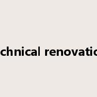 technical renovation是什么意思