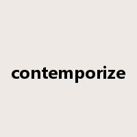 contemporize是什么意思