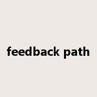 feedback path是什么意思