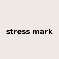 stress mark是什么意思