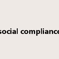 social compliance是什么意思