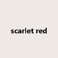 scarlet red是什么意思