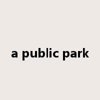 a public park是什么意思