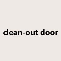 clean-out door是什么意思