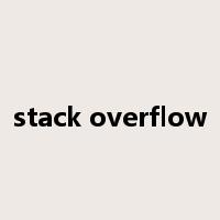 stack overflow是什么意思