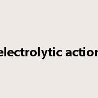 electrolytic action是什么意思