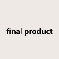 final product是什么意思