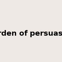 burden of persuasion是什么意思