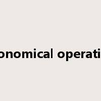 economical operation是什么意思