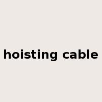 hoisting cable是什么意思