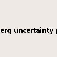 Heisenberg uncertainty principle是什么意思