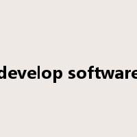 develop software是什么意思