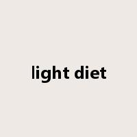 light diet是什么意思