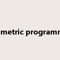 parametric programming是什么意思
