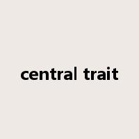 central trait是什么意思