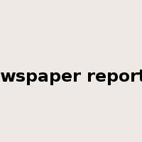 newspaper reporter是什么意思