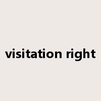 visitation right是什么意思
