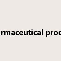 pharmaceutical product是什么意思