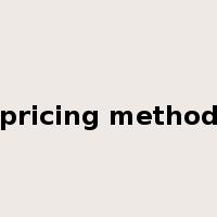 pricing method是什么意思