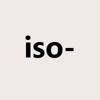 iso-是什么意思