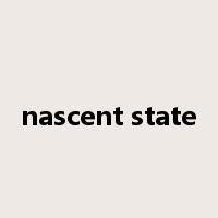 nascent state是什么意思