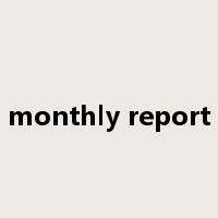 monthly report是什么意思