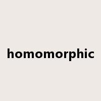 homomorphic是什么意思